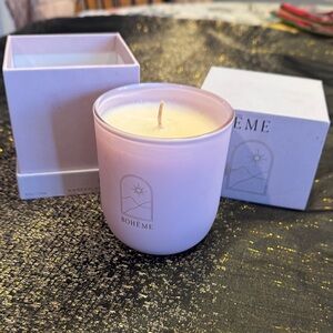 Boheme Soft Pink Candle NIB wonderful scent .